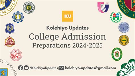 KOLEHIYO UPDATES: College Admission Preparation 2024 .